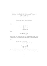MATH 232 Spring 2012 Midterm 2 Solutions