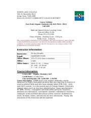 Kouadio FAST-TRACK CHEM 2425 Fall 2019 SYLLABUS.doc