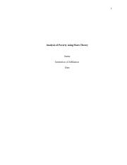 Analysis of Poverty Using Marx Theory.docx