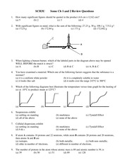 Some Ch 1 and 2 Review Questions