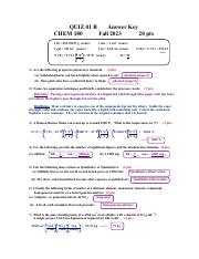 Quiz 01 B Answer Key CHEM 180 Fall 2023.pdf