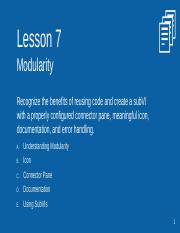 Lesson 07 - Modularity (SubVIs).pdf