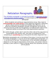refutation essay example