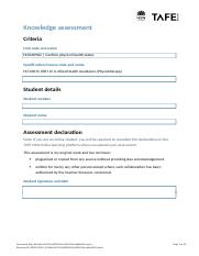 HLTAAP002_AE_Assessment Book.docx