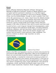 Brazil- Geography Project.docx