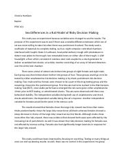 Research Paper2 (Sex Differences in Risky Decision Making of Rats).docx