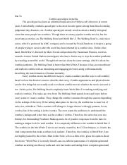 zombie essay introduction