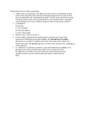 Module Eleven Lesson Three Assignment.docx