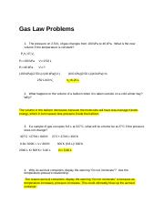 Gas Laws Practice Problems - Lillian Bell