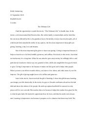the ultimate gift essay