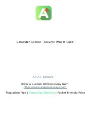 Computer Science - Security Mobile Code - 51614773.pptx