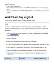 Module Two Honors Study Assignment.docx