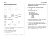 Exponent Applications Worksheet