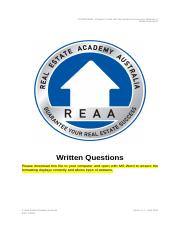 REAA - CPPREP4005 - Written Questions v1.7.doc