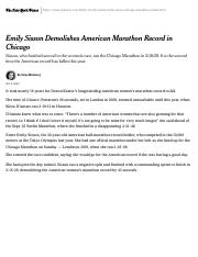 Emily Sisson Demolishes American Record at the Chicago Marathon - The New York Times.pdf