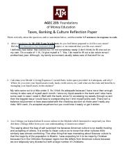 Taxes Banking & Culture Reflection Paper(2).pdf