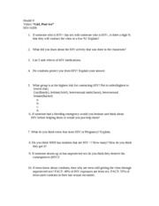HIV-AIDS Review Questions