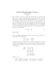 related rates solutions