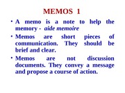 Memos -Topic4