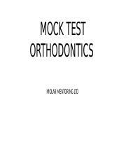 MOCK TEST ORTHODONTICS.pptx