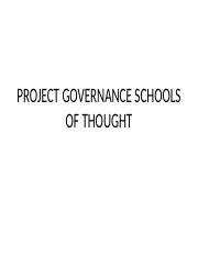 PROJECT GOVERNANCE SCHOOLS OF THOUGHT.pptx