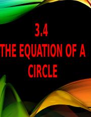3.4 and 3.5 Equation of Circle AND Intersection of line and circle.pptx