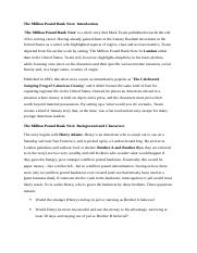 summary of the million pound bank note summary of the million pound bank note