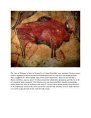 Upper Paleolithic Art Assignment