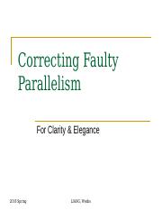 Faulty Parallelism Exercises.ppt