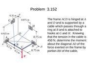 Problem 03-152 Solution (3D Equilibrium)