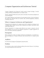 Computer Organization and Architecture Tutorial.docx