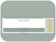  Understanding and Applying a RFP Process Presentation