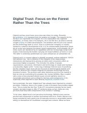 Digital Trust  Focus on the Forest Rather Than the Trees.docx
