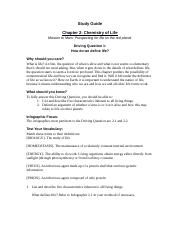 Chapter 2 STUDY GUIDE (BIOL).docx