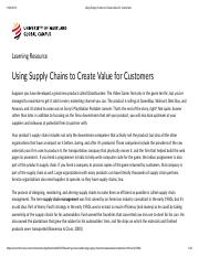 UMGC MBA 640 Notes - Using Supply Chains to Create Value for Customers.pdf