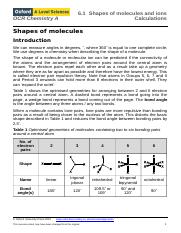 6.1 Calculation sheet Shapes of molecules (2).doc