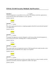 Final Exam Security Methods And Practices.docx