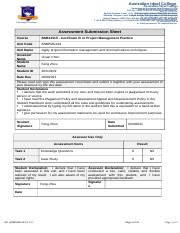 BSBPMG414 - Assessments tasks.docx