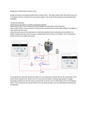Designing a 24VDC Motor Control Circuit WK 4