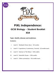 3. PiXL Independence KS4 GCSE Biology Health disease and medicines Booklet 1 .pdf