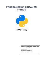 Optimización en python .docx
