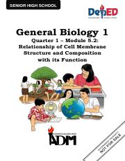 Week 5 Module 5.2 Relationship of Cell Membrane Structure and Function.pdf