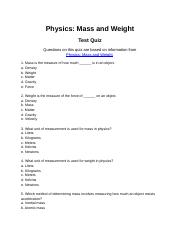 Mass and Weight.docx