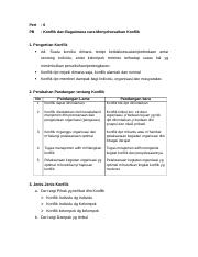 KAP 6 Konflik dan Bagaimana Menyelesaikan Konflik.doc