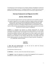 Overseas Employment & Migrants Act 2013 Bangladesh.pdf