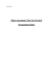 The City of God & Nicomachean Ethics - Assessment.docx