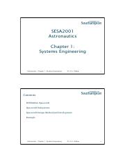 Chapter 1 - Systems Engineering