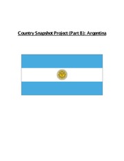 Group project on the Ethical and cultural differences in Argentina