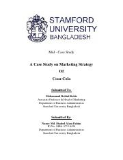 Case Study-Coca Cola - MBA 073 18438.pdf