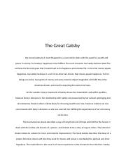 the great gasby essay .docx
